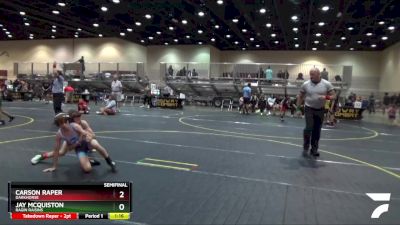 80 lbs Semifinal - Carson Raper, Darkhorse vs Jay McQuiston, Ragin Raisins