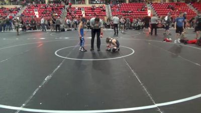 64 lbs Quarterfinal - Preston Curley, CYWC vs Cauy Siale, Chaparral Kids Wrestling Club