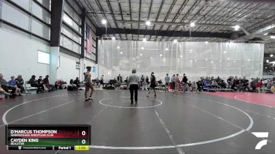 150 lbs Cons. Round 1 - Cayden King, Bealeton vs D`Marcus Thompson, Warmupgang Wrestling Club