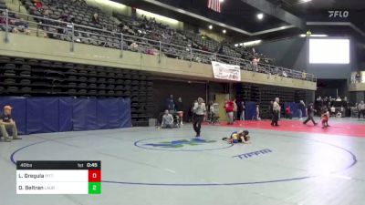 40 lbs Consi Of 4 - Lukas Gregula, Pittsburgh, PA vs Daniel Beltran, Laurel, MD