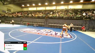 157 lbs Semifinal - Christian Hartle, Uintah vs Hixon Canto, Maple Mountain