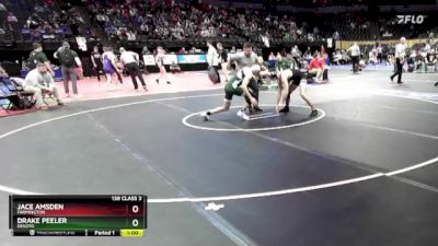 138 Class 3 lbs Cons. Round 2 - Drake Peeler, DeSoto vs Jace Amsden, Farmington