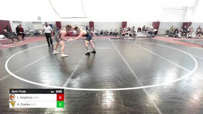 197 lbs Semifinal - Levi Hopkins, Campbell vs Austin Cooley, West Virginia