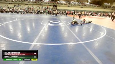 100 lbs Cons. Round 2 - Caleb Bradford, Seneca Youth Wrestling Club-AAA vs Davis Cornine, Sedalia Youth Wrestling Club-AAA