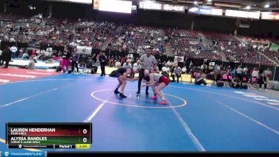 G 126 lbs Quarterfinal - Alyssa Randles, Coeur D Alene Girls vs Lauren Henderhan, Filer Girls