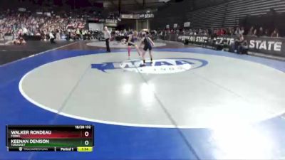 1B/2B 132 Quarterfinal - Walker Rondeau, Forks vs Keenan Denison, Tonasket