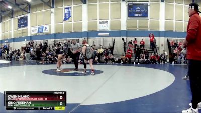 175 lbs Round 2 (4 Team) - Owen Hiland, Bulldog Premier Wrestling Club vs Gino Freeman, Penn Wrestling Club