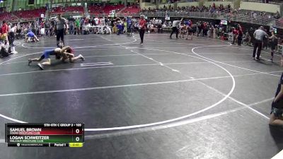 105 lbs 1st Place Match - Samuel Brown, Cozad Wrestling Club vs Logan Schweitzer, Malcolm Wrestling Club