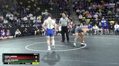 157 lbs Quarterfinal - Kyler Knaack, Don Bosco vs Tyce Larson, Jesup