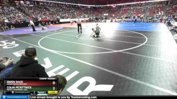 D3-132 lbs Champ. Round 1 - Owen Race, Cedar Grove-Belgium vs Colin McKittrick, Royall/Wonewoc-Cen.