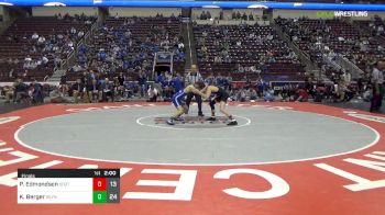 132 lbs Final - Patrick Edmondson, Southern Columbia Area Hs vs Kaeden Berger, Reynolds Hs