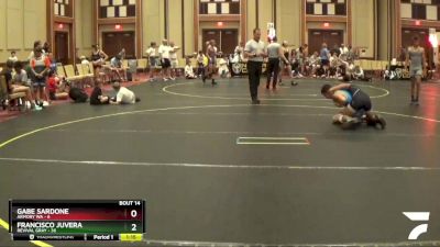 117 lbs Round 5 (6 Team) - Gabe Sardone, Armory WA vs Francisco Juvera, Revival Gray