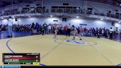 132 lbs Quarterfinal - Porter Ivankovig, Indiana vs Hunter Banet, Floyd Wrestling Club