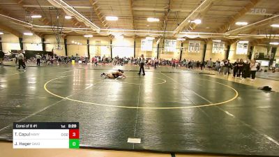 125 lbs Consi Of 8 #1 - Thomas Capul, Maryland - UNATT vs John Hager, Davidson