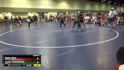 130 lbs Round 5 (6 Team) - Tiana Fries, Charlie`s Angels-FL Pnk vs Alissa Washington, SOWA