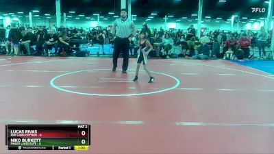 44 lbs Round 2 (10 Team) - Niko Burkett, Finger Lakes Elite vs Lucas Rivas, Fair Lawn Cutters