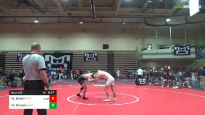 165 lbs Rr Rnd 1 - Owen Brown, Army vs Nick Kiussis, West Virginia