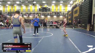 113 lbs Round 3 - Myles Beck, Northwest Iowa Wrestling Club vs Adam Fish, Indee Mat Club