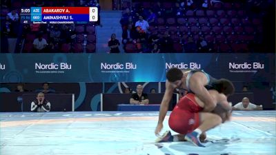 86 kg Quarterfinal - Abubakr Abakarov, Azerbaijan vs Sandro Aminashvili, Georgia