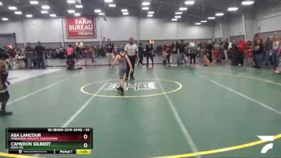 53 lbs Quarterfinal - Cameron Gilbert, Nova WC vs Asa Lancour, Poquoson Athletic Association