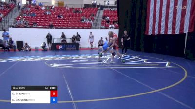 65 kg Cons 8 #2 - Cole Brooks, Wyoming Wrestling Reg Training Ctr vs Gabriel Bouyssou, Mayo Quanchi Wrestling Club