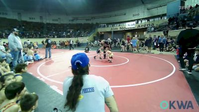 43 lbs Rr Rnd 1 - Christopher Waitkus, Team Tulsa Red vs Karter Baxter, Berryhill Wrestling Club