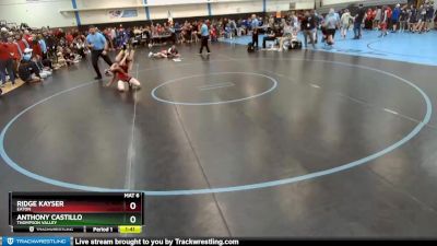 94-103 lbs Round 1 - Ridge Kayser, Eaton vs Anthony Castillo, Thompson Valley