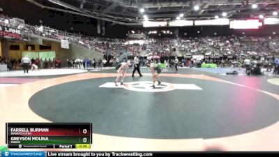 113 lbs Cons. Round 2 - Greyson Molina, Minico vs Farrell Burman, Wasatch Utah