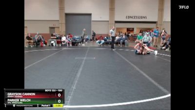 100 lbs Quarterfinal - Parker Welch, SML Wrestling vs Grayson Cannon, Dendy Trained