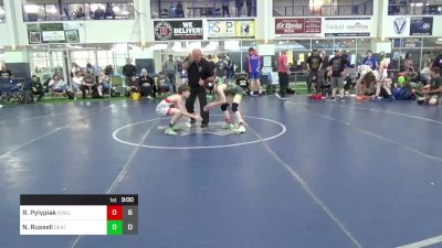 80 lbs Round 3 - Riley Pylypiak, Rogue Wrestling Club vs Nick Russell, Death Squad Black