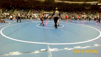 100 lbs Round Of 32 - Porter Adams, St. Paris Graham vs Louie Baxton, Bulls