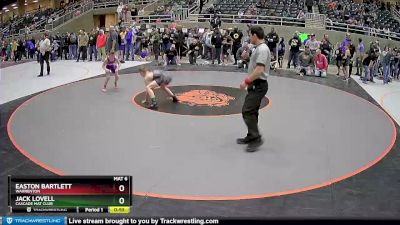 92 lbs Cons. Semi - Jack Lovell, Cascade Mat Club vs Easton Bartlett, Warrenton