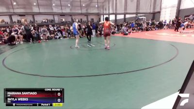 145 lbs Cons. Round 1 - Mariana Santiago, OR vs Shyla Weeks, WA