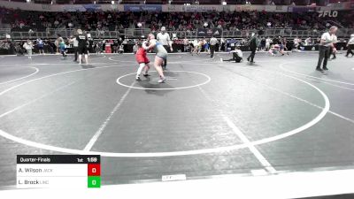 184.5-202.1 lbs Quarterfinal - Aubrey Wilson, Jackson County Wrestling vs Lea Brock, Lincoln Girls Wrestling