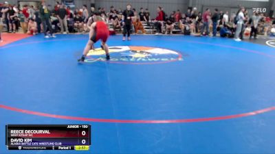 150 lbs Cons. Round 4 - Reece Decourval, West Kitsap WC vs David Kim, Alaska Battle Cats Wrestling Club