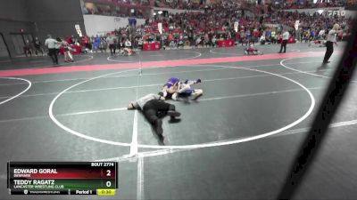 100 lbs Cons. Round 4 - Teddy Ragatz, Lancaster Wrestling Club vs Edward Goral, Denmark