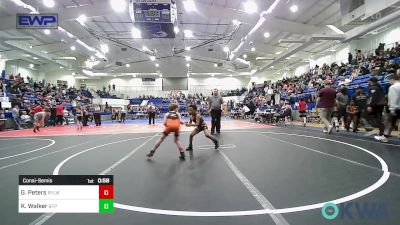 60 lbs Consolation - Gabe Peters, Roland Youth League Wrestling vs King Walker, Tulsa Blue T Panthers