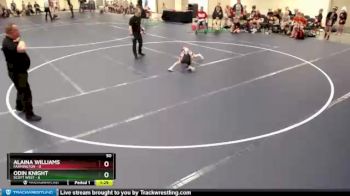 50 lbs Finals (2 Team) - Alaina Williams, Farmington vs Odin Knight, Scott West