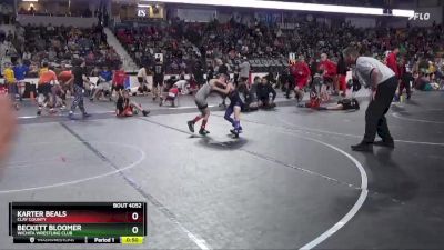 64 lbs Cons. Round 1 - Karter Beals, Clay County vs Beckett Bloomer, Wichita Wrestling Club