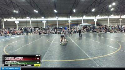 54 lbs Round 1 (4 Team) - Maverick Warner, Middleton Wrestling Club vs Owen Lindell, Grangeville Youth Wrestling