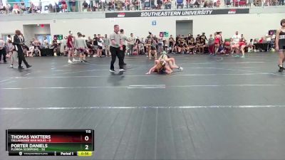 115 lbs Round 1 (6 Team) - Porter Daniels, Florida Scorpions vs Thomas Watters, Tallahassee War Noles