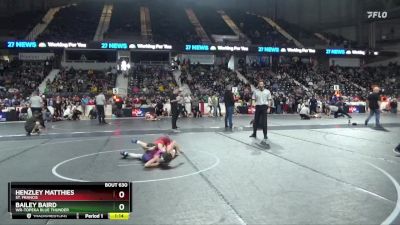 75 lbs 1st Place Match - Bailey Baird, WR-Topeka Blue Thunder vs Henzley Matthies, St. Francis