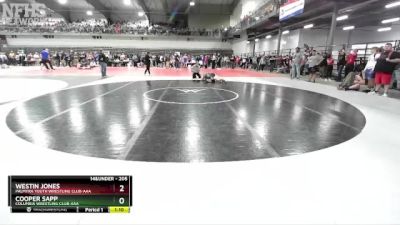 205 lbs Quarterfinal - Cooper Sapp, Columbia Wrestling Club-AAA vs Westin Jones, Palmyra Youth Wrestling Club-AAA