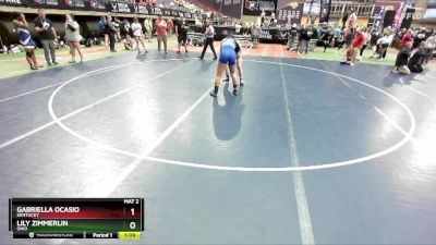 145 lbs Quarterfinal - Lily Zimmerlin, Ohio vs Gabriella Ocasio, Kentucky