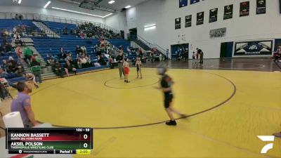 59 lbs Round 5 - Kannon Bassett, North Big Horn Rams vs Aksel Polson, Thermopolis Wrestling Club