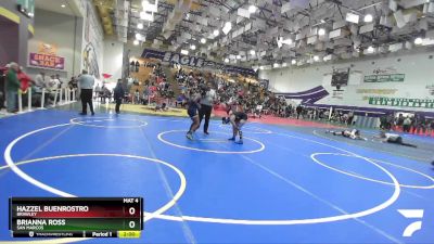 110 Girls Quarterfinal - Hazzel Buenrostro, Brawley vs Brianna Ross, San Marcos