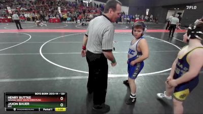 120 lbs Cons. Round 3 - Henry Buttke, Wausau West Youth Wrestling vs Jaxon Bauer, BGC