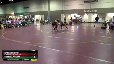 115 lbs Round 2 (6 Team) - Gianna Linhorst, Charlie`s Angels-IL Pnk vs Nadia Serrano, Florida Girls All Stars