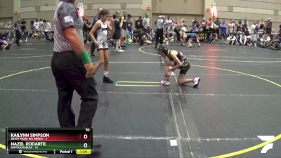 70 lbs Round 2 (4 Team) - Hazel Rodarte, Untouchables vs Kailynn Simpson, Beast Mode WA Green