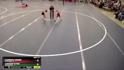 52 lbs Finals (8 Team) - Cameron Geiger, St. Francis vs Connor Flynn, Farmington